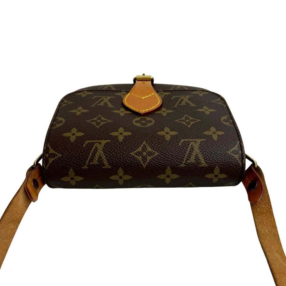 LOUIS VUITTON Authentic Brown Monogram Leather Pochette Shoulder Bag - Picture 4 of 9